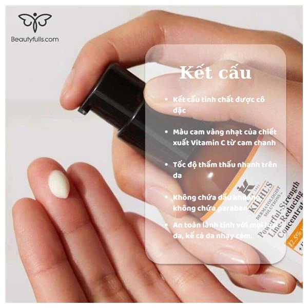 Tinh Chất Serum Vitamin C Kiehl's Powerful-Strength Line-Reducing Concentrate