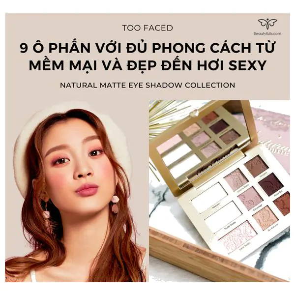 too faced natural matte eye shadow collection
