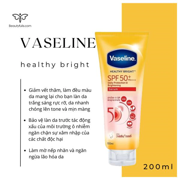 vaseline healthy white 50x spf50