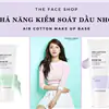 Kem Lót The Face Shop Màu Xanh Air Cotton Make Up Base  40ml