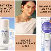 kem chống nắng biore perfect face milk