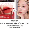 Son Merzy M8 Brie Rose Màu Đỏ Hồng Tươi 