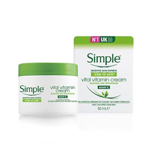 Kem Dưỡng Ẩm Simple Ban Đêm Vital Vitamin Night Cream 50ml