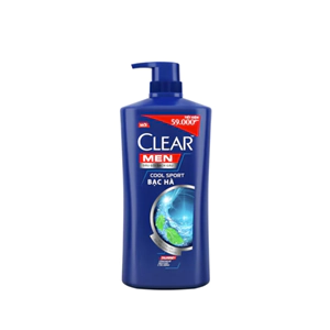 Dầu Gội Đầu Clear Bạc Hà 630g Men Cool Sport