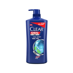 Dầu Gội Đầu Clear Bạc Hà 900g Men Cool Sport