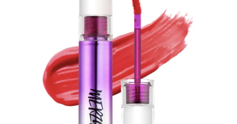 Son Merzy DT8 Fantasia Roseshine Màu Đỏ Hồng Trầm Ánh Nhũ - Aurora Dewy Tint