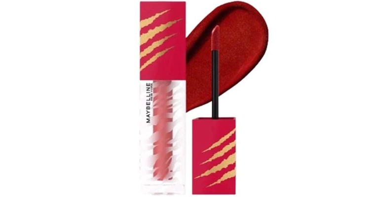 Son Maybelline CM55 Uncaged - Cushion Mattes Màu Đỏ Ánh Kim