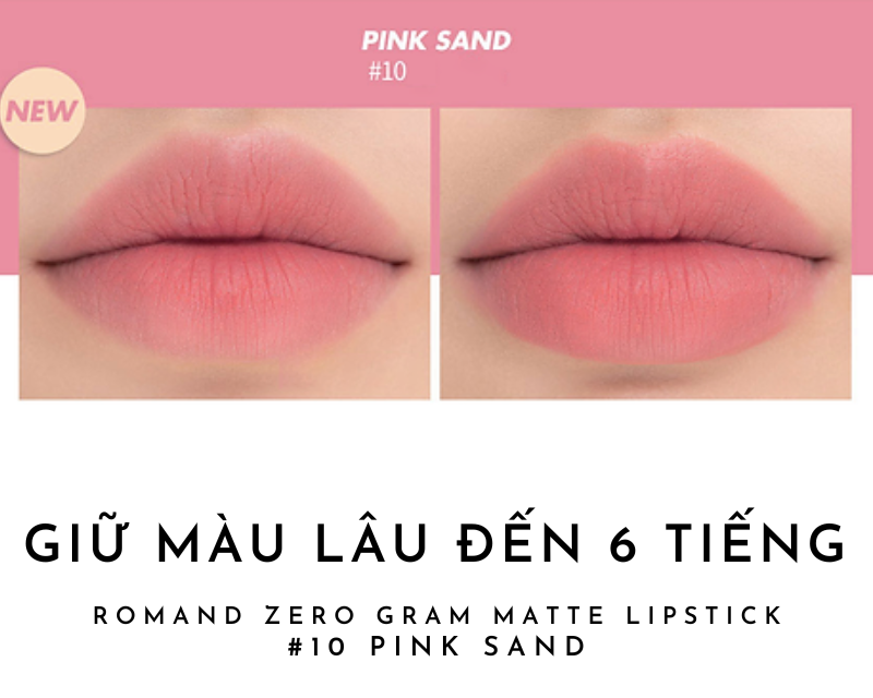 romand-zero-gram-matte-lipstick-10-pink-sand