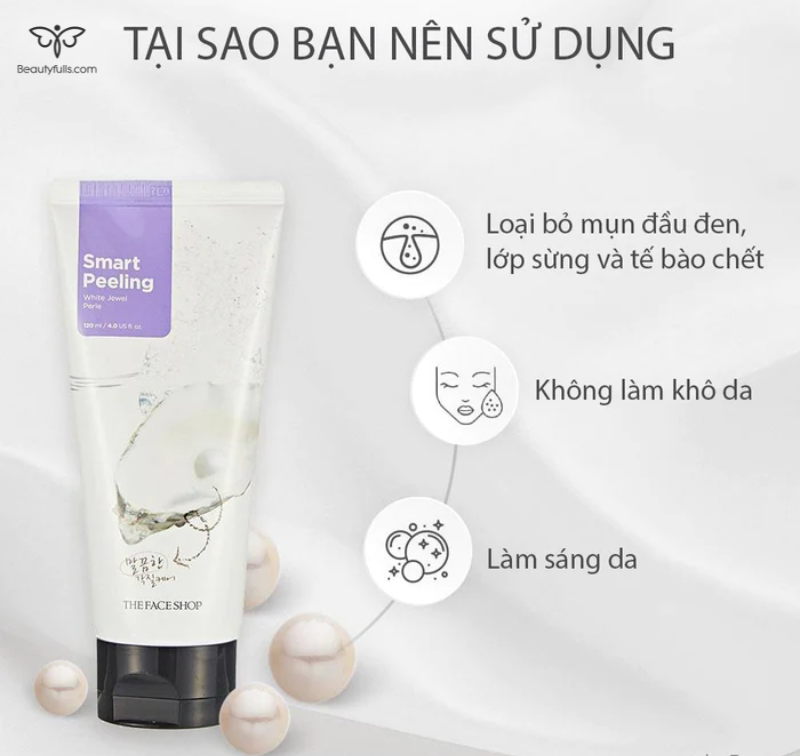 tay-te-bao-chet-the-face-shop-ngoc-trai-smart-peeling-white-jewel-120ml