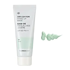 Kem Lót The Face Shop Màu Xanh Air Cotton Make Up Base SPF30 PA++ 40ml