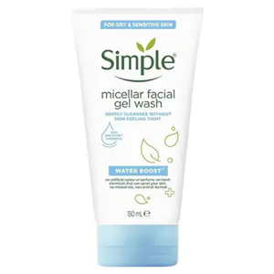 Sữa Rửa Mặt Simple Micellar Facial Gel Wash Water Boost 150ml