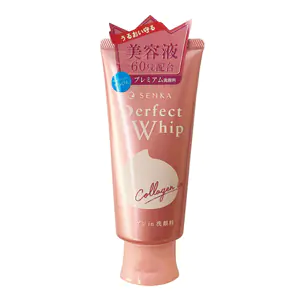 Sữa Rửa Mặt Senka Hồng Perfect Whip Collagen In 120g