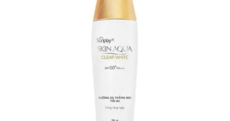 Kem Chống Nắng Skin Aqua Nắp Vàng Sunplay Skin Aqua Clear White SPF50+ PA++++ 55g