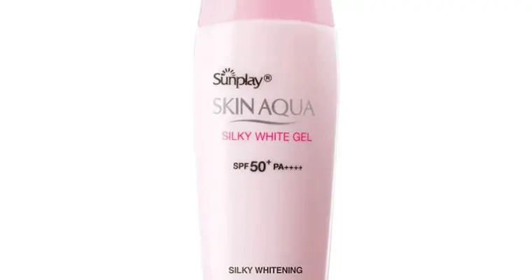 Kem Chống Nắng Skin Aqua Màu Hồng Silky White Gel SPF50+ PA++++ 30g