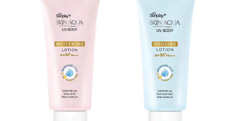 Kem Chống Nắng Skin Aqua Body UV Lotion SPF50+ PA++++ 150g (2 màu xanh - hồng)