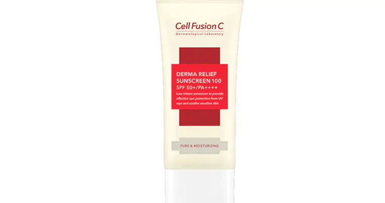 Kem Chống Nắng Cell Fusion C Màu Vàng Derma Relief Suncreen 100 SPF50+/PA++++ 10ml