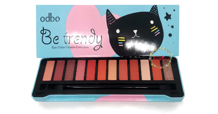 Phấn Mắt Odbo Be Trendy Eye Color Palette Collection 12 Ô
