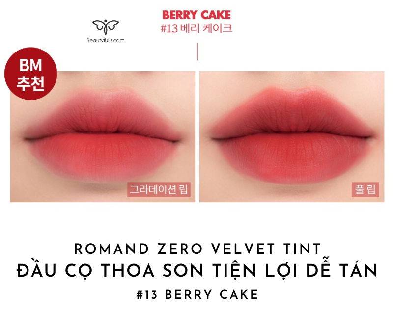 son Romand 13 Berry Cake màu hồng đào